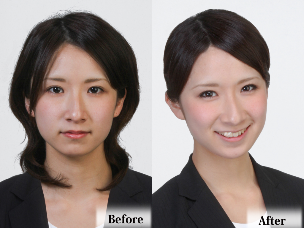 メイクBeforeAfter